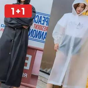레인 코트 남녀공용 투명 후드 장마철 비옷 출퇴근 통학