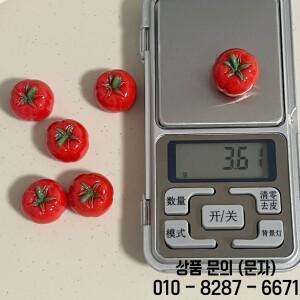 10Pcs 현실적인 3D 미니 토마토 인형 귀여운 야채 DIY 장면 자체 제작 헤어 클립 쥬얼리 액세서리