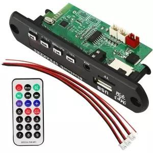 12V 25W MP3 디코더 보드 블루투스 5.0 50W 차량용 FM 송신기