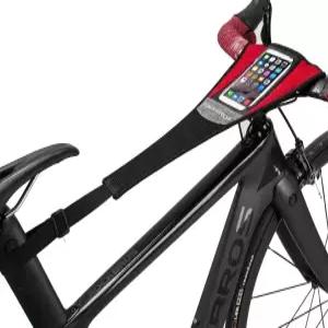 실내 사이클링 훈련용 휴대폰 파우치가 포함된 Rock BROS Bike Sweat Guard 자전거 트레이너 스웨트 넷 및