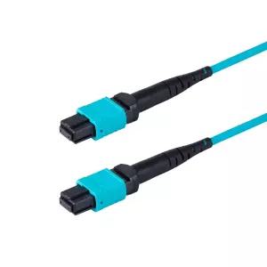 SpeedyFiberTX 1팩 10미터 8가닥 저손실 MPO 트렁크 케이블 40G QSFP SR4/CSR4 100G 200G 트랜시버용