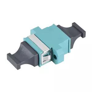 uxcell SM/MM MPO 광섬유 커넥터 OM3용 저손실 퀵 광학 어댑터 MPO/MTP 업-다운 마운트 스카이 블루