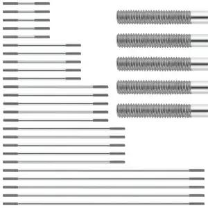 러스타크 25개입 M3 304 스테인리스 스틸 푸시로드 커넥터 세트 DIY RC 카 보트 자동차 비행기 헬리콥터