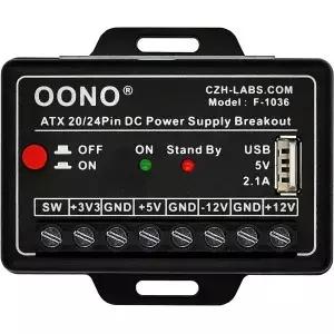 2.1A USB 포트가 포함된 ATX 24/20Pin DC POWER LOGIC 브레이크아웃 모듈