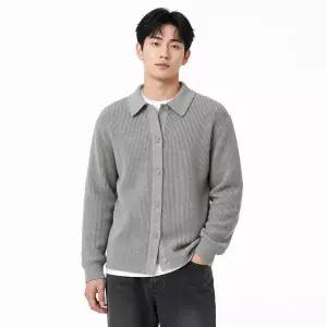 모로엠 남성 니트 버튼 카라 집업 가디건 DMS-CA-Q4600686