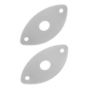 2pcss 기타 잭 커버 아연 합금  출력 인터페이스 배플일렉트릭 베이스 교체용 부품용