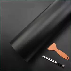 DIYAH 블랙 매트 비닐 카 랩 스티커 에어 릴리스 버블 핸드 툴 포함 12 X 60 / 1 FT 5