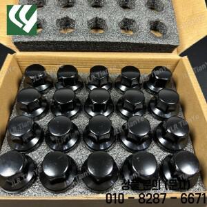 레인지 로버 디스커버리 3/4/5에 적합한 X20pc 블랙 휠 허브 너트 단조 합금 강화 LR056214