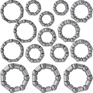 DC CLISENCE 15개입 자전거 베어링 볼 BMX 부품 4.7mm~8mm / 0.18 ~0.31 고정 케이지 수리 액세서리 실버