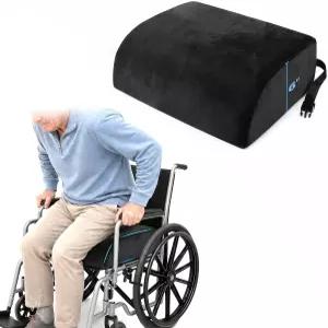 노인용 압력 완화용 휠체어 패드 쿠션 이지 라이즈 18x16x6인치 조절 가능한 스트랩과 논슬립 버트 폼 시트