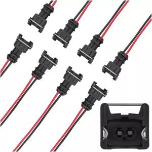 8개 연료 분사기 커넥터 모든 RC Bosch EV1 인젝터와 호환되는 배선 하니스 방수 케이스가 있는 범용