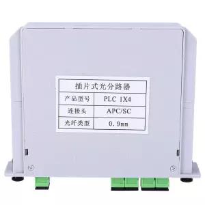 가정용 배선 엔지니어링 프로젝트를 위한 가로사 SC/APC 광분리기 1X4 싱글모드 PLC 블레이드 플러그인