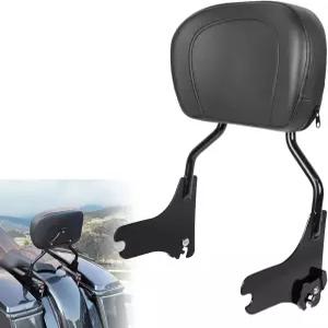 Passenger Backrest Sissy Bar W/Pad Touring 1997-2008 호환 Upright For Road King Street Glide Electra