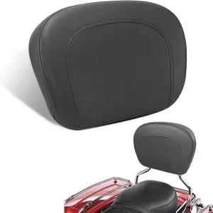 WOWTK Tall Touring sissy bar uprights for Harley Pad Passenger Backrest Electra Glide/Road