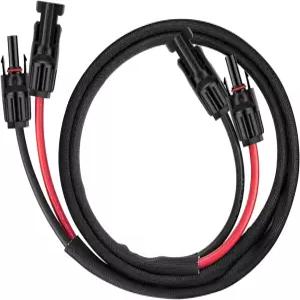Geosiry 3FT 10AWG 태양광 패널 연장 케이블 암수 커넥터 포함 충전 컨트롤러 및 발전기용