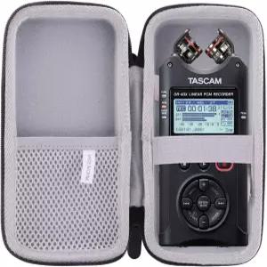 진메이 Tascam DR-40X 4트랙 디지털 오디오 레코더 휴대용 케이스 교체용 하드 소형