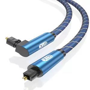 EMK 90도 광케이블 360도 자유 회전 광섬유 케이블 토스링크 수-수 홈시어터 사운드바 게임 콘솔 스피커용