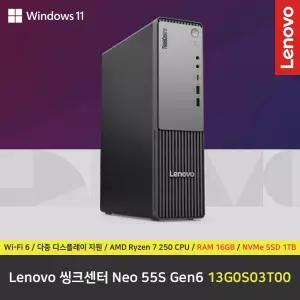 Lenovo 씽크센터 Neo 55S Gen6 13G0S03T00 컴퓨터 / 윈도우11Pro 설치 / RAM 16GB / NVMe SSD 1TB