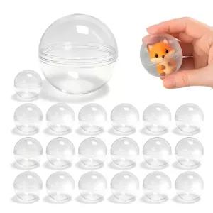 캡슐 자판기 벌크 1.1인치 28mm 투명 플라스틱 껌볼 30팩 경품 파티 DIY 공예품 피나타 및 부활절 바구니