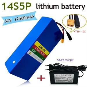자전거 저울 세발자전거 바이크 오토바이 충전기 58.8V 2A용  52V 14S5P 17500mAh 18650 1500W 리튬 배터리