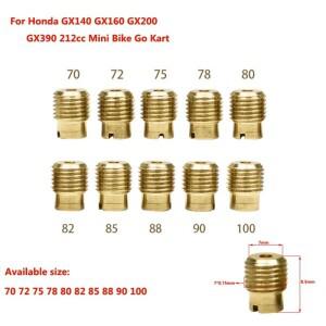혼다 호환 GX140 GX200 GX390 212cc 미니 소형 자전거 고 카트 FCR 메인 제트 탄수화물 WH100T Scr-100cc
