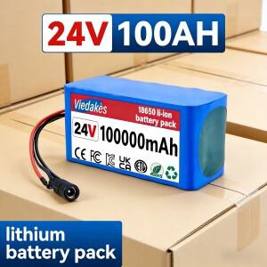 24V 100Ah 고용량 7S3P 21700 리튬 배터리 팩 전동 휠체어 스쿠터용 4000회 이상 사용 가능 충전식