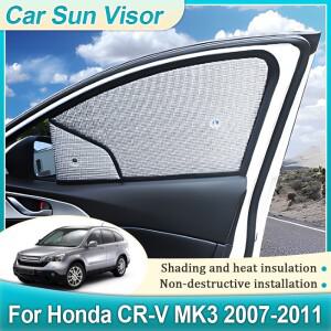 혼다 호환 CR-V 용 창문 차양막 2007 MK3 액세서리 안티 UV 선 바이저 사이드 윈도우 앞유리 커버 도구