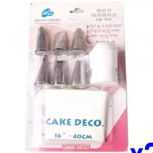 케이크 데코 8종 세트 대 x2개 생크림주머니 짤주머니 홈베이킹용품 제빵용품 Hb9ED2F