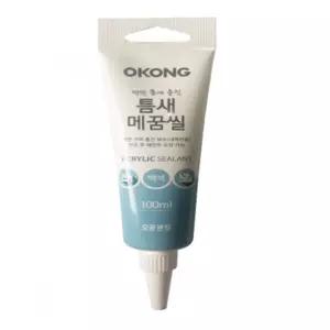 오공 백색 실리콘 크랙보수 틈새 메꿈씰 100ml 틈새메꿈 수성실리콘
