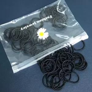 밴드 세트 고무 헤어끈 Lk1AE0A 매듭없는머리끈 검정머리끈