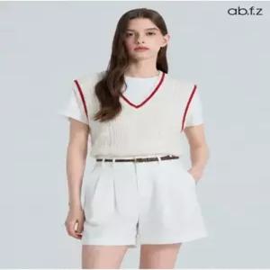 AB.PLUS ab.f.z 배색 케이블 니트 AFY2QW33A