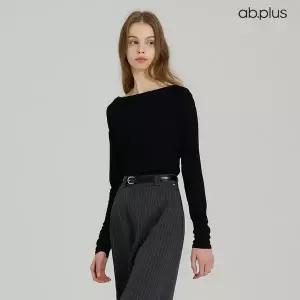 Ab.f.z ab.plus 드레이프 셔링 긴팔 티셔츠 LSA5MK36A 1214684