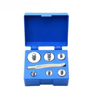 전자 저울 무게추 세트 무게재기 교정 1000g 500g 100g 고정밀 검사용 핀셋