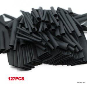 수축 튜브 127Pcs 슬리브 튜빙 분류 키트 전기 연결 와이어 케이블 방수