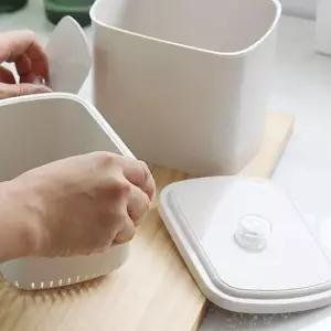 ECOCO 물빠짐 미니 압축 음식물 쓰레기통 2리터 a20551 음식물쓰레기통 오륜산업