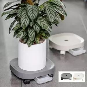 인테리어 바퀴달린 물받이 화분스탠드 화분 이동식 트레이27cm 받침대