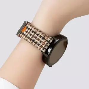 갤럭시워치6 캔버스 스트랩 호환 시계줄 가죽밴드20mm E29C5AFE 웨어러블디바이스액세서리 스마트밴드