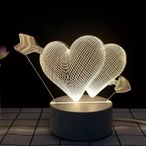하트 3D 무드등 특이한무드등 귀여운무드등 아크릴 아크릴램프