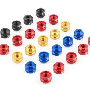 MUQZI 2Pcs 알루미늄 초경량 프레스타 밸브 너트 자전거 튜브리스 타이어 MTB 로드 자전거 림 밸브 캡 사이