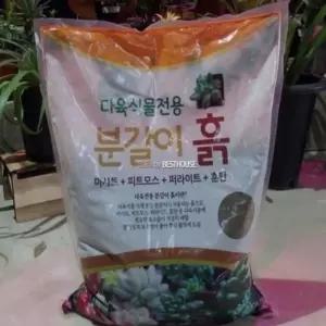 서담 선인장 다육이 분갈이 흙 10Kg 다육이재배용토양