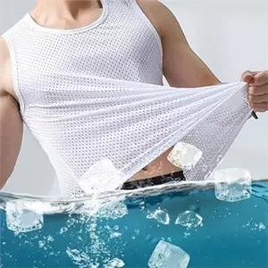 남성캐주얼룩 남자쿨링나시 데일리 남성 민소매 티셔츠 아이스 쿨링 나시 통기성 여름