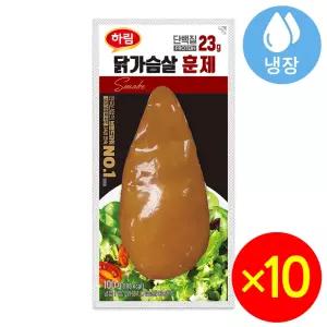 하림 닭가슴살 훈제 100gx10개 식사 한식 회식 혼밥 간편요리 분식