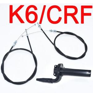 카요 K6 CRF250R CRF 250R 250X용 바이크 오토바이 스로틀 튜브 턴 핸들