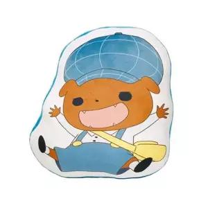 라인프린트 쿠션 브라운 1P 쇼파 의자 캐릭터 베개