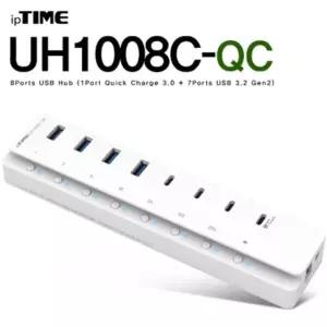 ipTIME 아이피타임 UH1008C-QC USB3.2 8포트 유전원