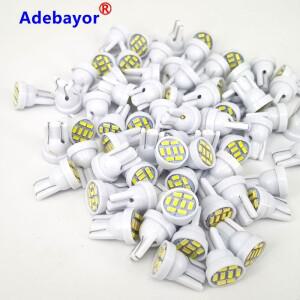 500pcs 5500k 흰색 T10 8 Smd 3014 LED 8smd 8led 194 168 192 W5W 웨지 Led 독서 램프 인테리어 조명 DC 1