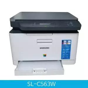 삼성 정품 SL-C563시리즈+W 컬러 레이저 복합기 (인쇄/복사/스캔/유무선출력/정품기본토너포함)