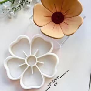 꽃모양 점토 커터 몰드  플라스틱 논스틱 성형 DIY 공예품 보석 제작 퐁당 베이킹 호환