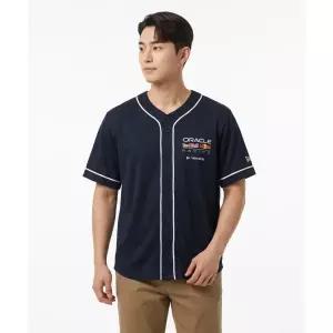 NEW ERA 오라클 레드불 레이싱 메쉬 셔츠 네이비