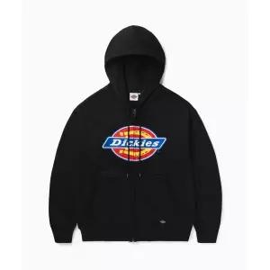 디키즈 트리 로고 집업 후드티 Black